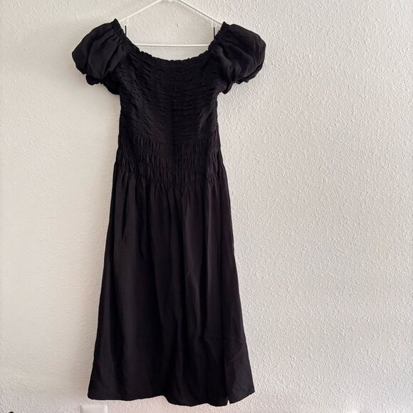 Kourt Black Tiered Maxi Dress Nap Dress Size Small - Picture 1 of 5